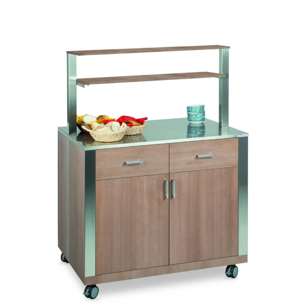 MODULE NEUTRE AVEC ÉTAGÈRES SUPÉRIEURES, PORTES ET TIROIRS ATHENA SAL 2 AL