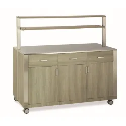 MODULE NEUTRE AVEC ÉTAGÈRES SUPÉRIEURES, PORTES ET TIROIRS ATHENA SAL 3 AL