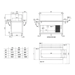 BUFFET AVEC COMPTOIR CHAUFFANT EN ACIER INOXYDABLE OMNIA 2PC-IN