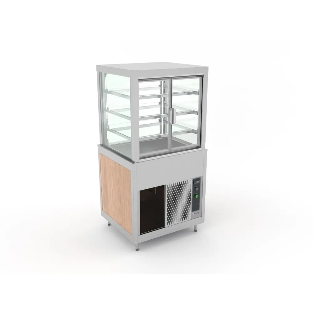 VITRINE VENTILÉE AVEC ÉTAGÈRES OUVRABLES EN VERRE OMNIA 2DSP