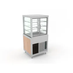 VITRINE VENTILÉE AVEC ÉTAGÈRES OUVRABLES EN VERRE OMNIA 2DSP