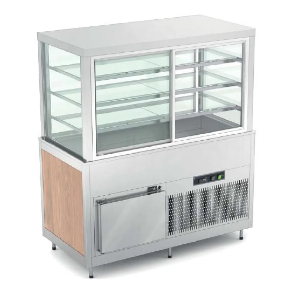 VITRINE RÉFRIGÉRÉE À VENTILATION AVEC ARMOIRE FROIDE INFÉRIEURE OMNIA 4DSP/SF