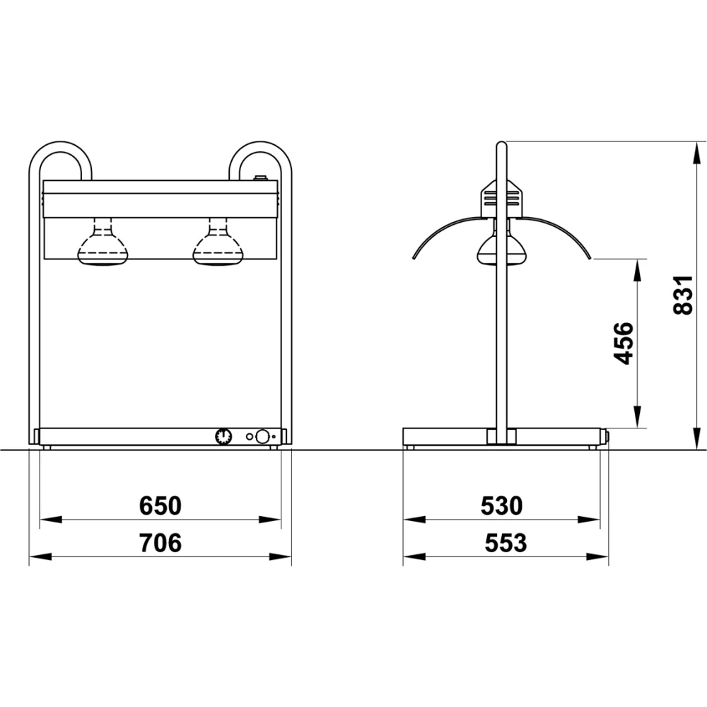 SURFACE CHAUFFANTE VULCANO 2/1