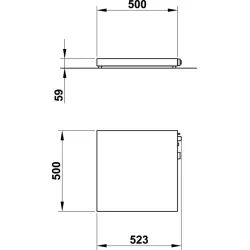 SURFACE CHAUFFANTE VULCANO 50x50