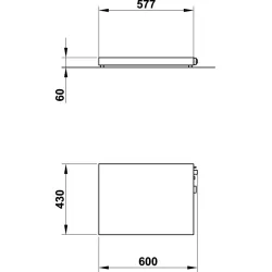 SURFACE CHAUFFANTE VULCANO 60x40