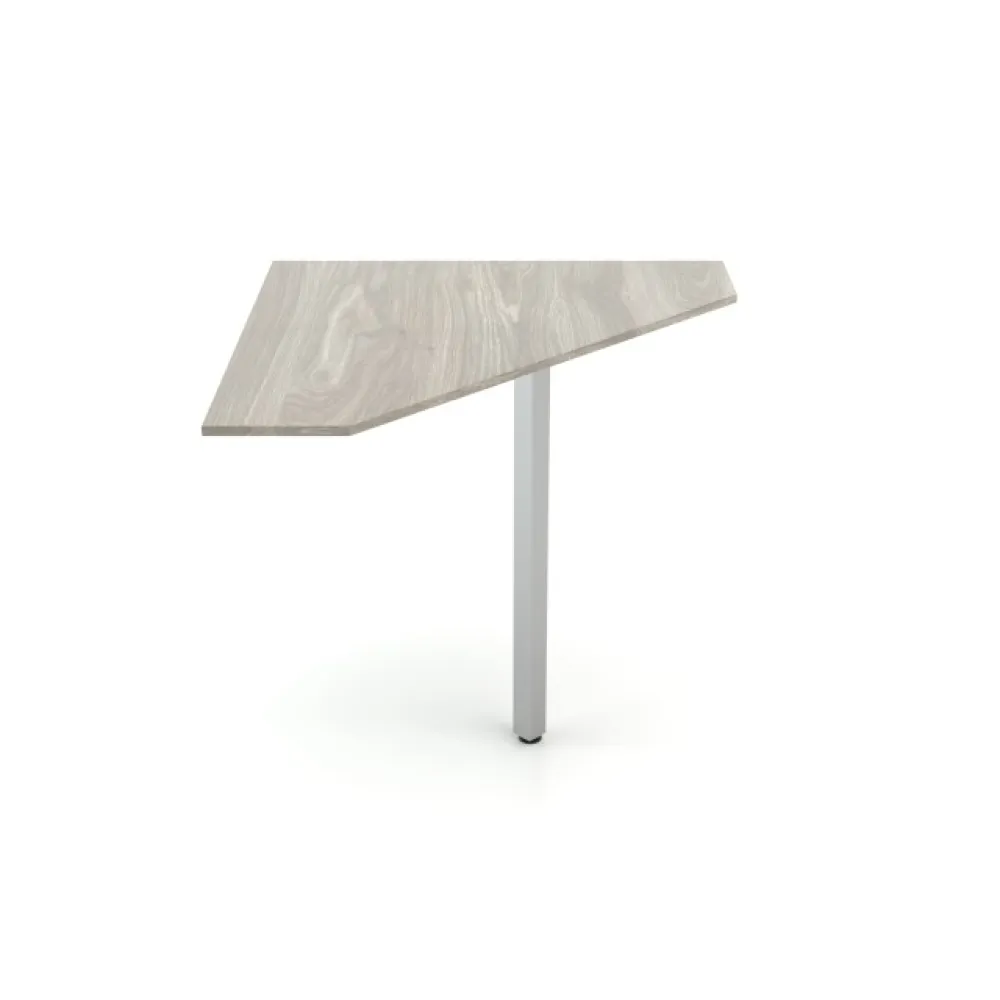 MODULE D'ANGLE 90° AVEC PIED ET ÉTAGÈRE SUPÉRIEURE EN BOIS ATHENA A 90-1