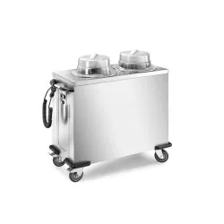 CHARIOT DISTRIBUTEUR D'ASSIETTES CHAUFFANTES ATLAS P 18