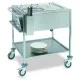 CHARIOT THERMIQUE BAIN MARIE EN ACIER INOXYDABLE CAPRICORNO 2GN 1/1