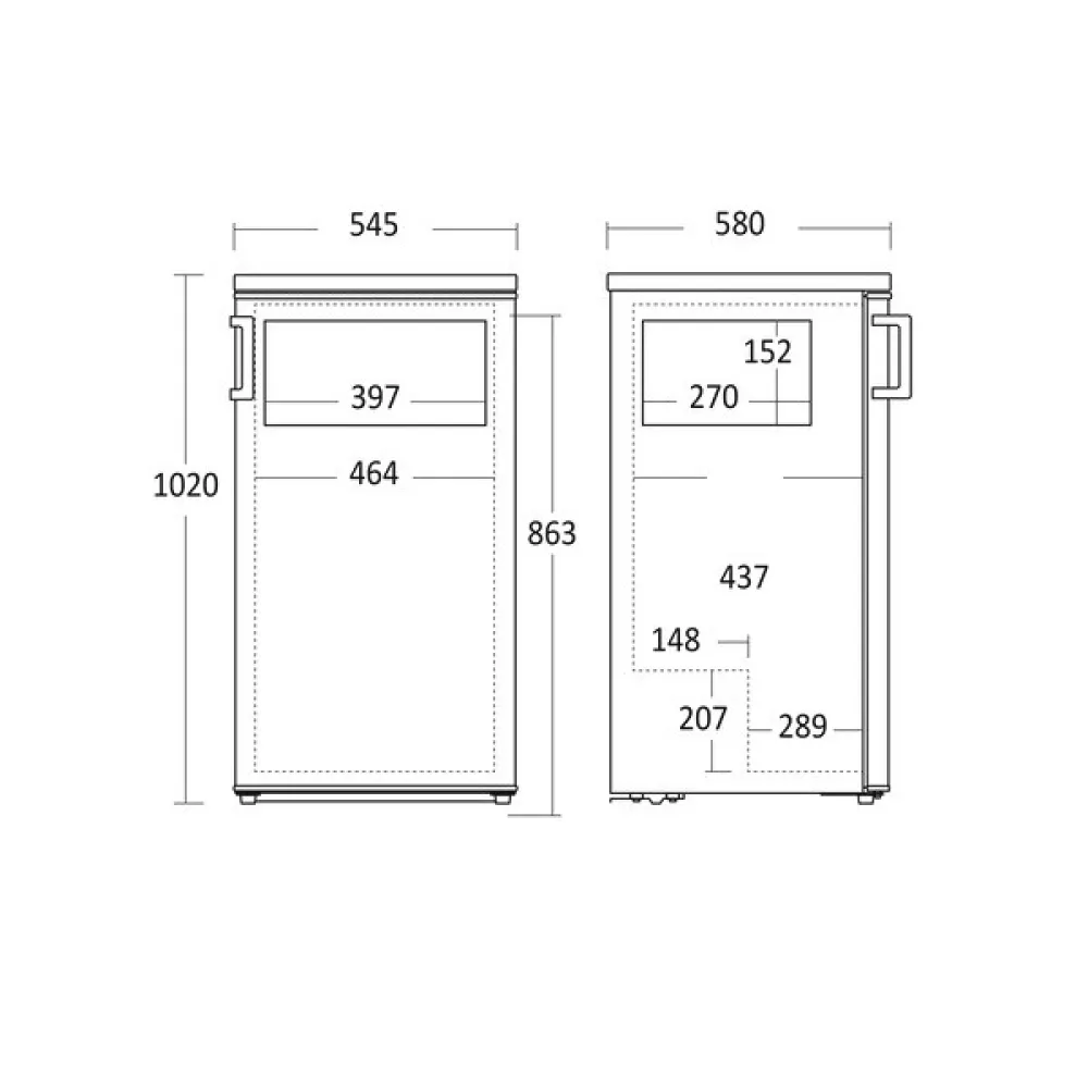 Réfrigérateur avec congélateur SKB 182 WЕ