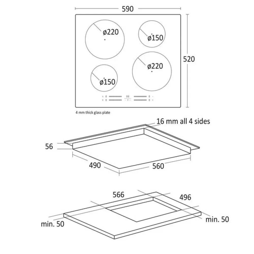 Table de cuisson à induction IKF 265