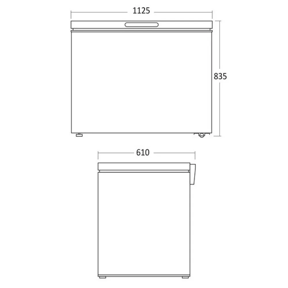 Congélateur coffre CF 300 W