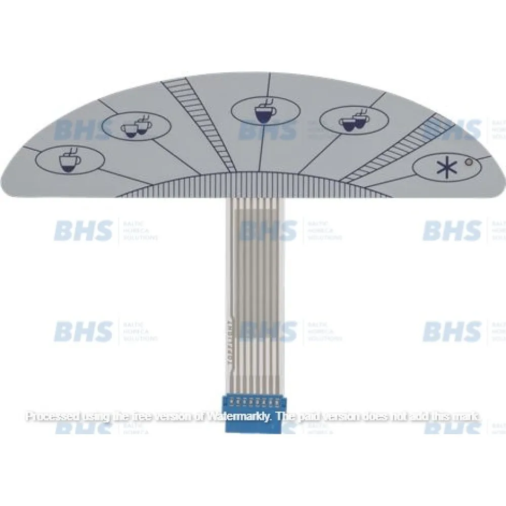 PUSH-BUTTON PANEL MEMBRANE - 5 BUTTONS