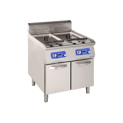 Friteuse électrique avec zone froide 2 x 21 L