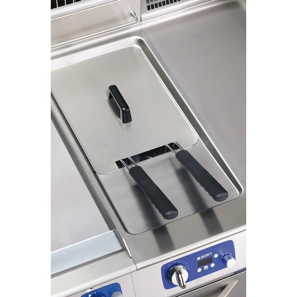 Friteuse gaz avec zone froide et commande électronique 1 x 22 L