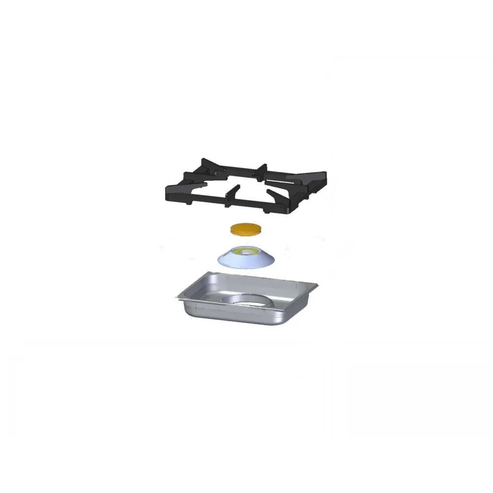 Plaque de cuisson à gaz avec brûleurs et four à gaz 34 KW