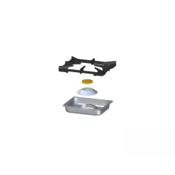 Cuisinière à gaz avec four à gaz 28,3 KW