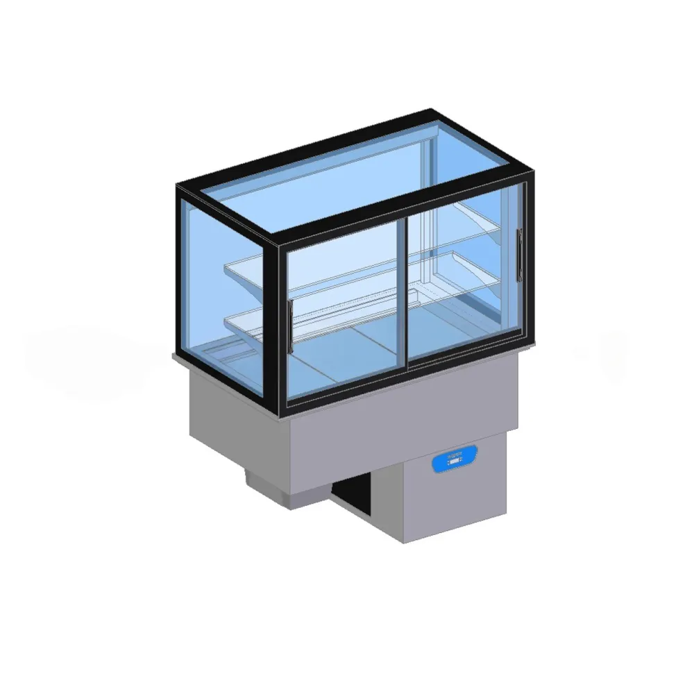 Vitrine réfrigérée avec portes coulissantes 1200x700x1440