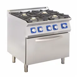 Cuisinière à gaz avec four à gaz 28,3 KW