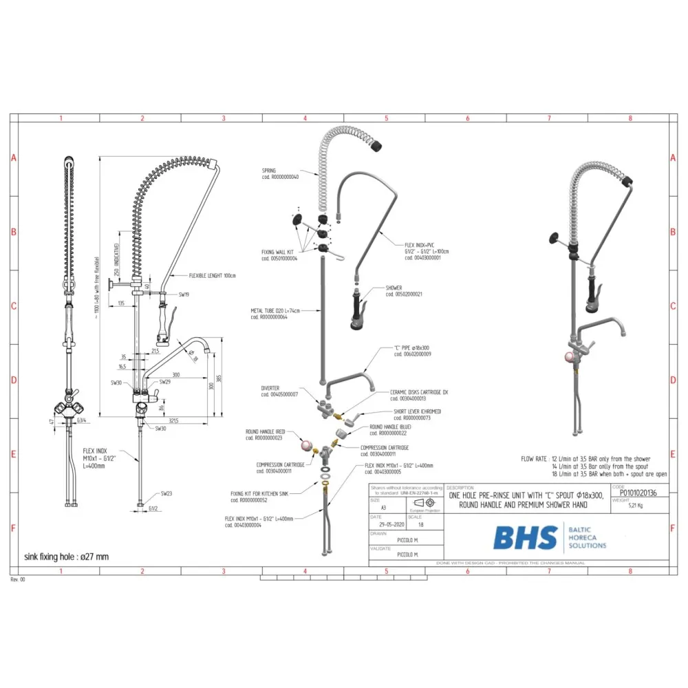 PRE-RINSE FAUCET P20136