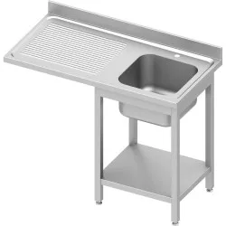 Table avec évier, self et emplacement pour frigo ou lave-vaisselle