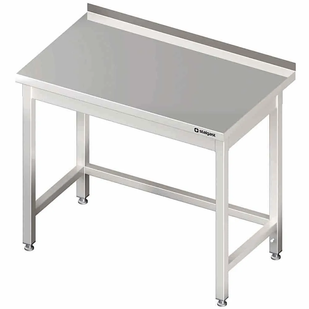 Table en acier inoxydable avec cadre et côté 1300