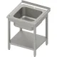 Easy assembly table with sink and shelf 700