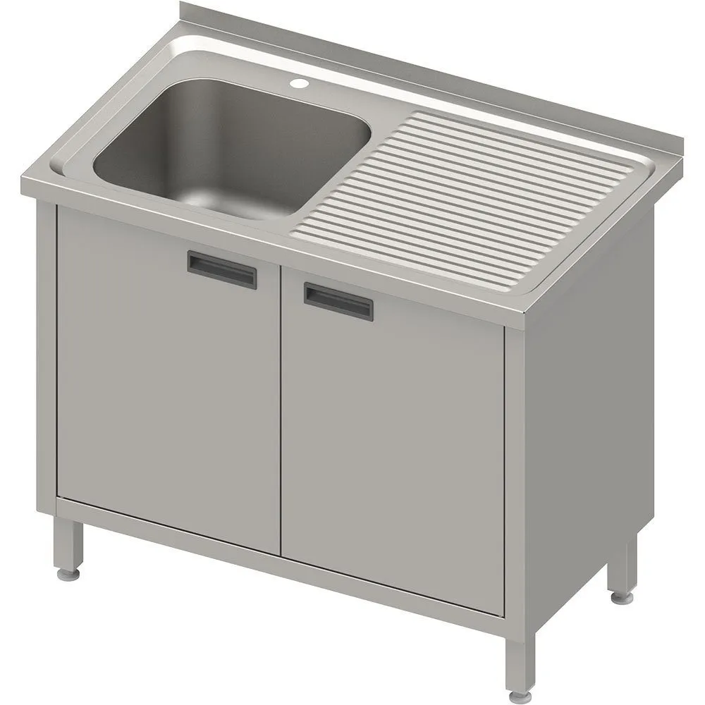 Table with sink and 2 wing doors 800