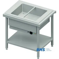 Karstais marmīts 2xGN1/1 ar kopējo kameru