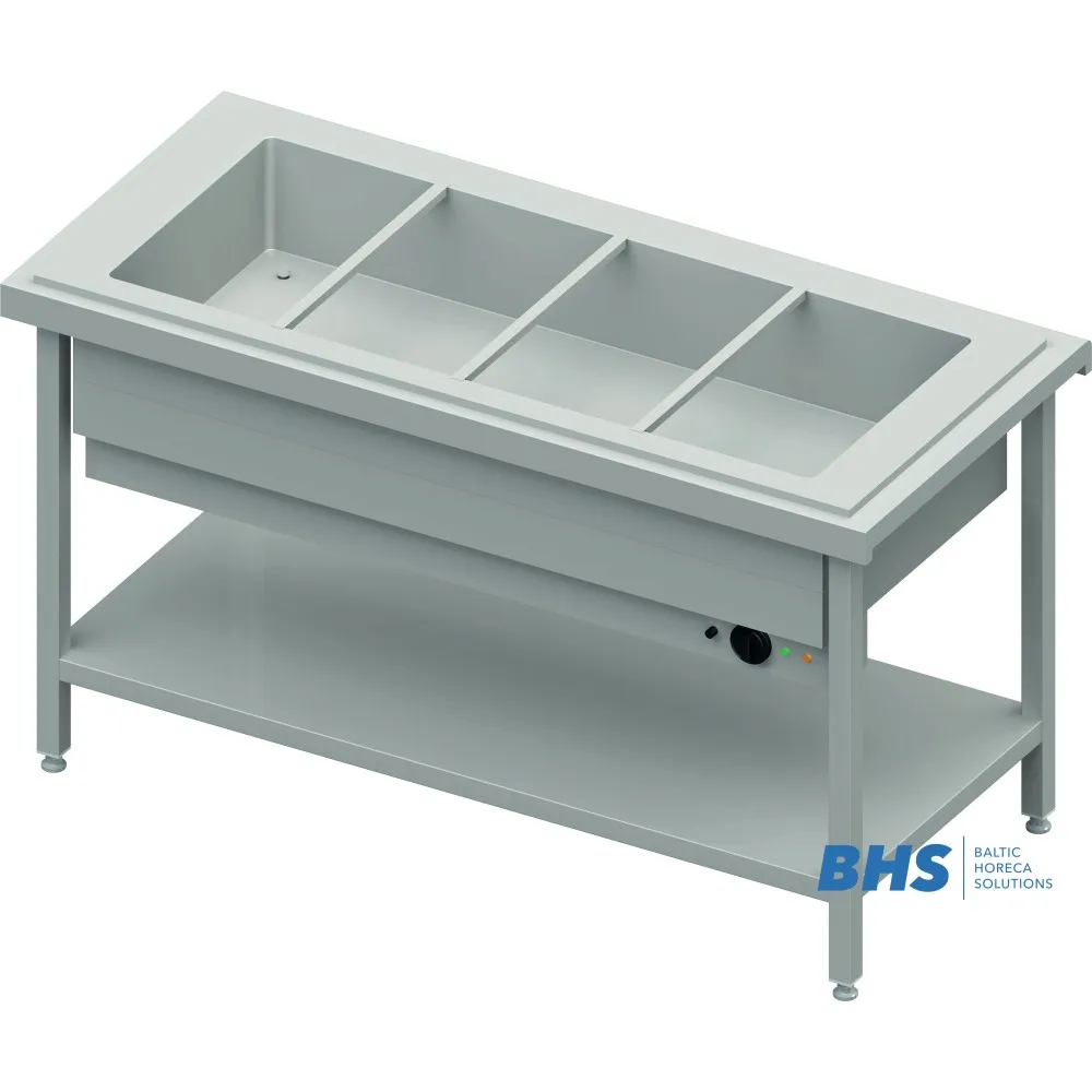 Karstais marmīts 4xGN1/1 ar kopējo kameru