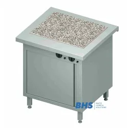 Karstā granīta virsma 2 GN1/1 ar silto skapi