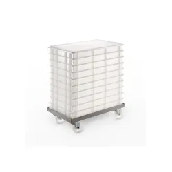 Dough container trolley