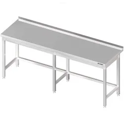 Table en acier inoxydable avec cadre et côté 2000