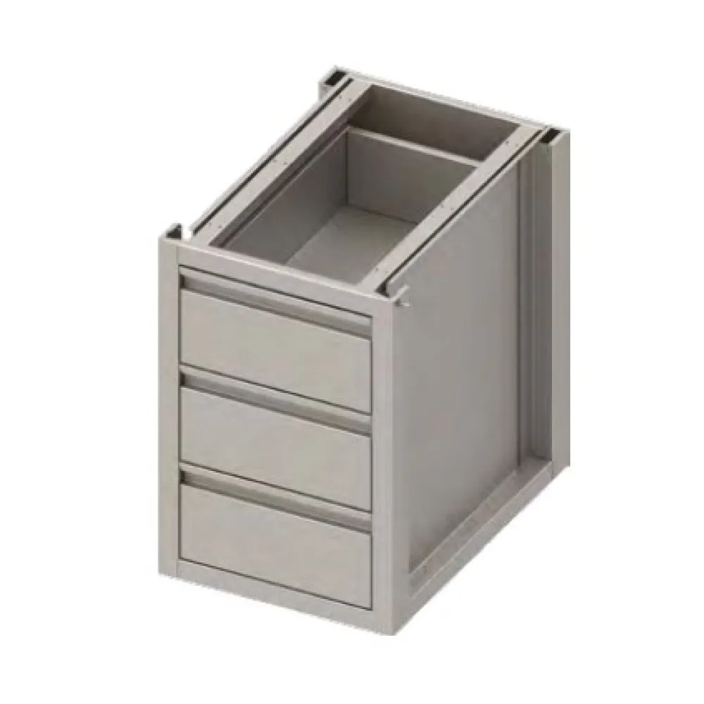 Armoire avec 3 tiroirs  H-660 mm