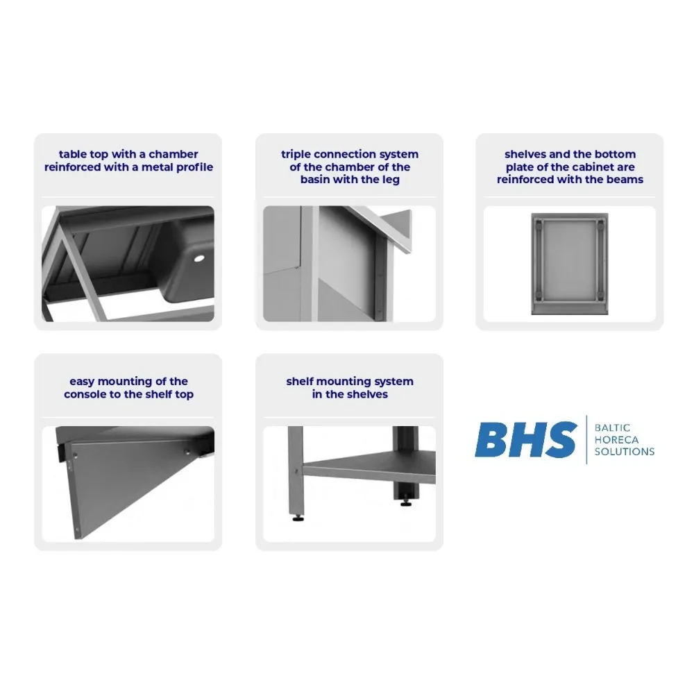 Metal table without shelf 800