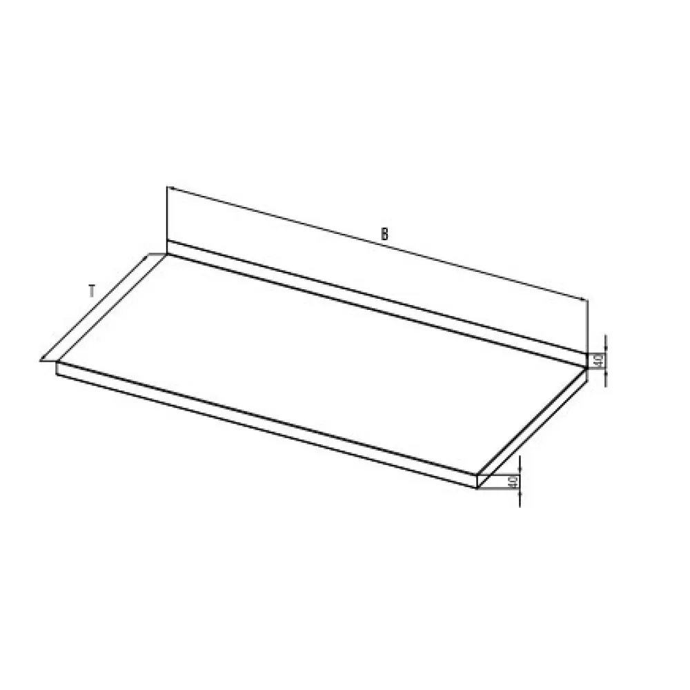 Surface de travail en acier inoxydable