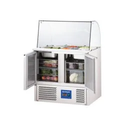 Cooling counter with showcase 10 x GN1/4
