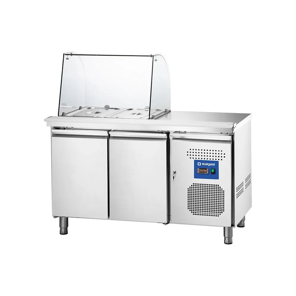Cooling counter with showcase 8 x GN1/4