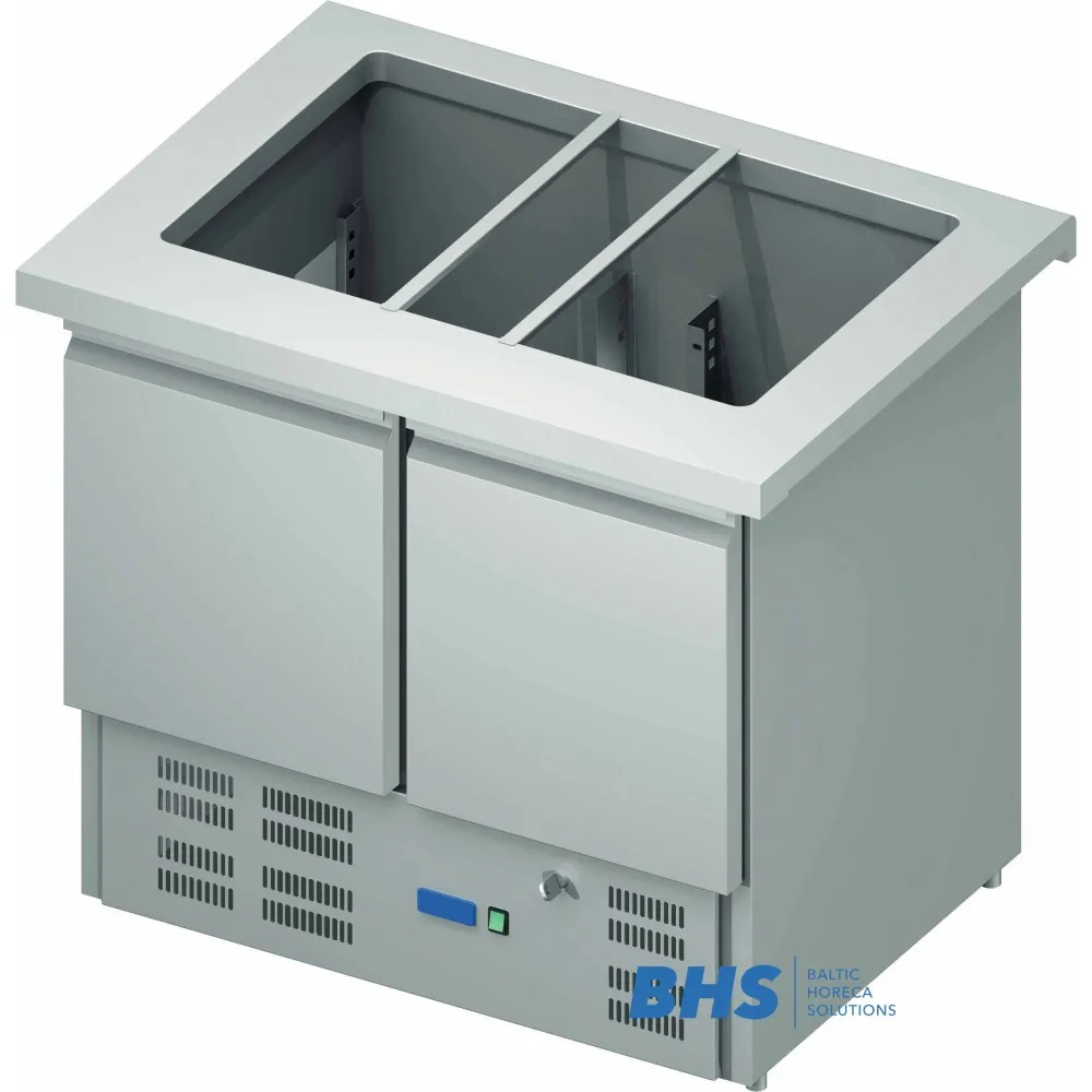 Salātu galds 10 GN1/4 ar ledusskapi