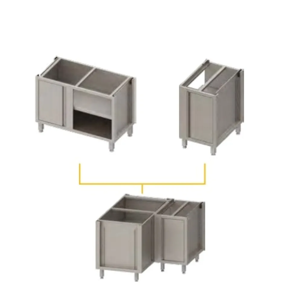 Armoire d'angle avec portes H-810 mm