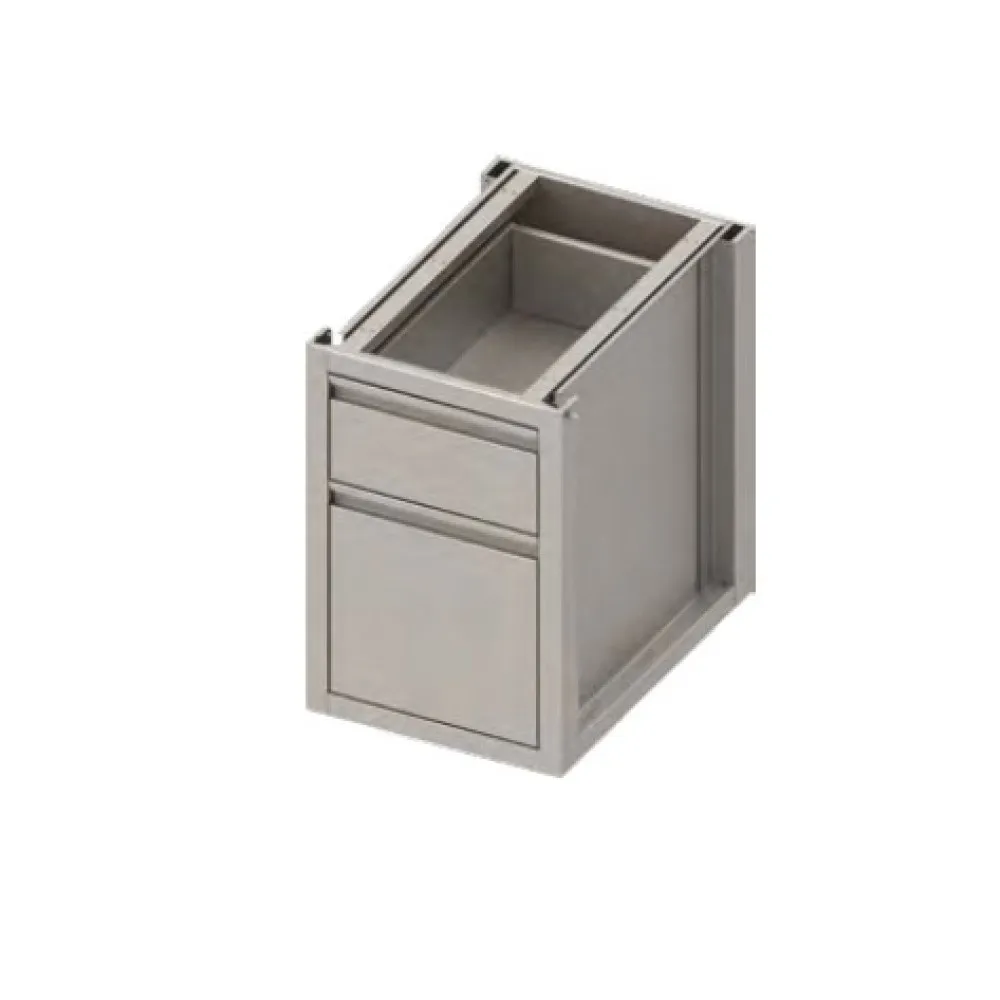 Armoire avec 2 tiroirs H-660 mm