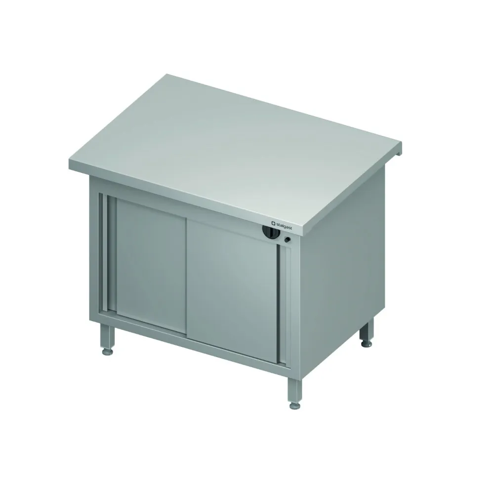 Une table avec une armoire chaleureuse avec une porte coulissante 1200