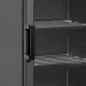 Congélateur vitrine noir avec porte vitrée chauffante, 270l