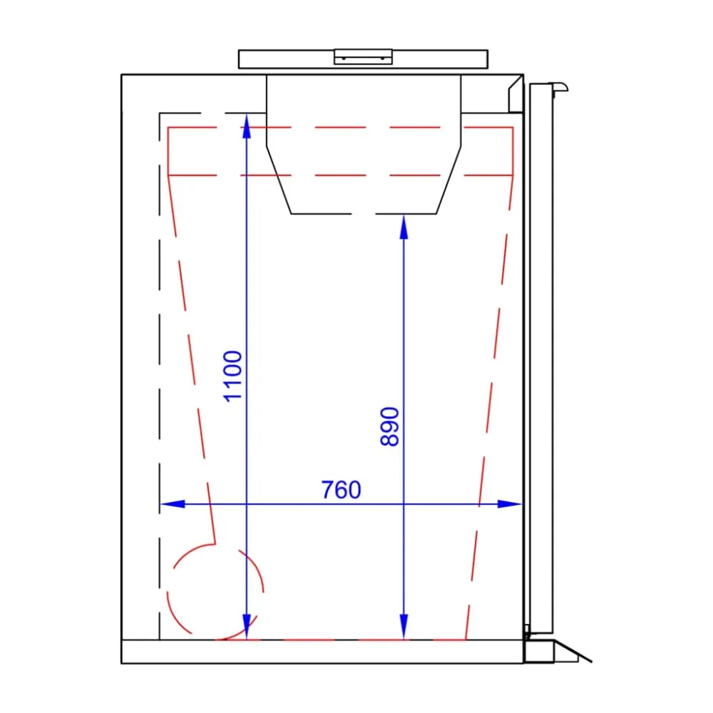 Refroidisseur de poubelle WBC480