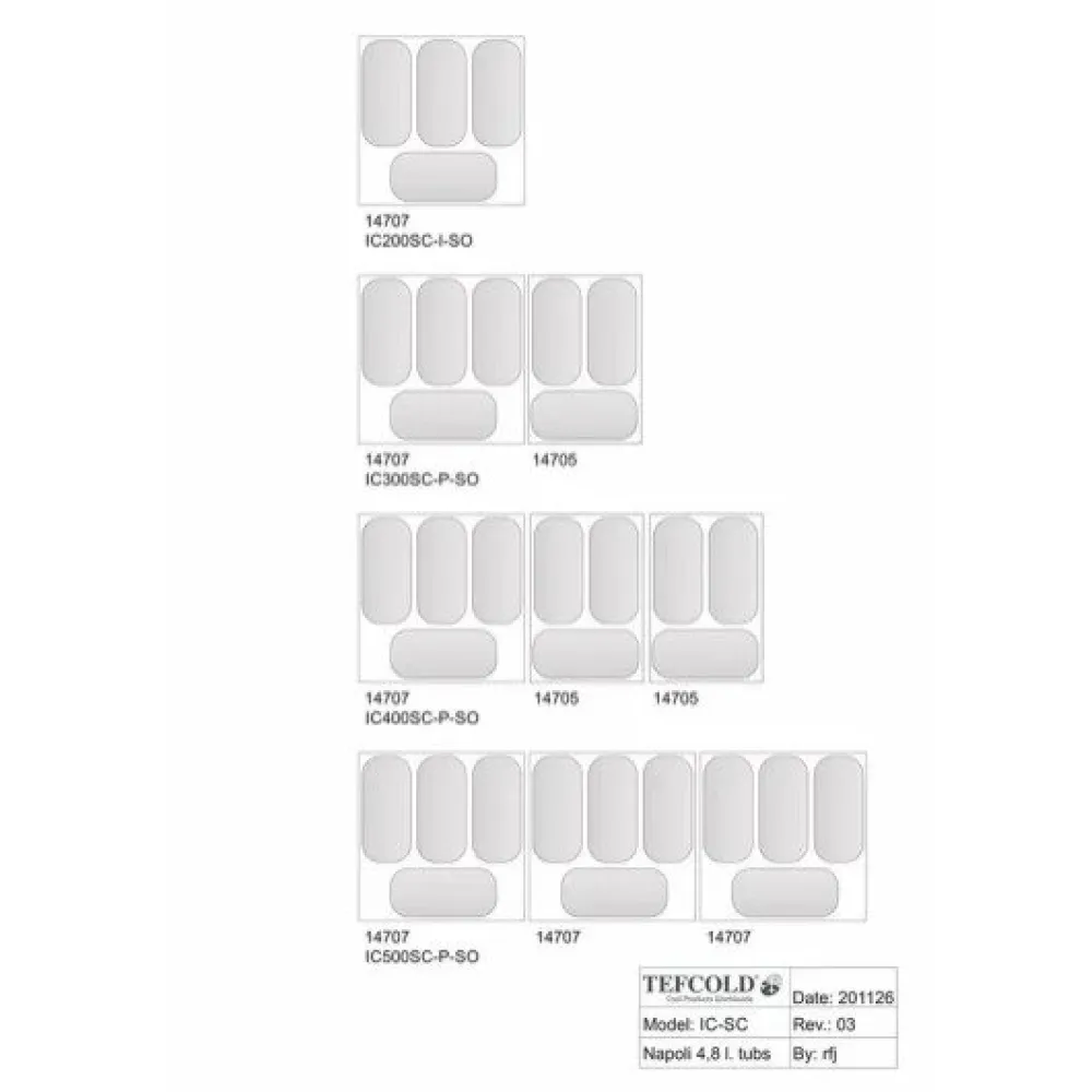 Ice cream freezer 255L