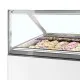 Ice cream freezer with flat glass 1.19 m²