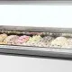 Ice cream freezer with flat glass 1.19 m²