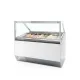 Ice cream freezer with flat glass 0.95 m²