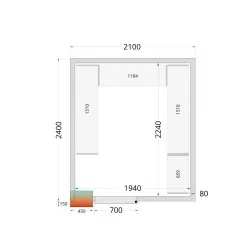 Kit de système de support d'étagères CRPF2124