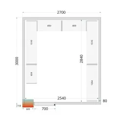 Kit de système de support d'étagères CRPF2730