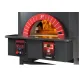 Wood and gas pizza oven ROTATING140